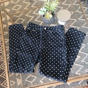 TOPSHOP Polka Dot Mom Jeans